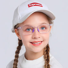 Carregar imagem no visualizador da galeria, Square Shape Kids Glasses Blue Light Blocking Glasses Children with Hyperopia and Amblyopia Prescription Glasses 129mm Wide
