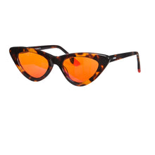 Load image into Gallery viewer, SHINU Sleep Better vintage cat eye glasses women acetate glasses red orange clear lens blue light lock for women y2k eyeglasses