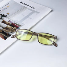 Carregar imagem no visualizador da galeria, SHINU Smart Lens Reading Glasses for Man Blocking Harmful Blue Light Release Beneficial Blue Light EMS TR90 Glasses for Men