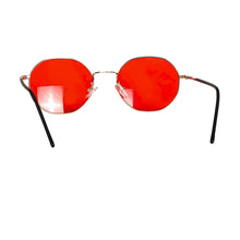 Загрузить изображение в средство просмотра галереи, SHINU Round Glasses Blue Light Glasses Men Women Blue Light Protection Lenses Orange Red Glasses Anti Green Light for Good Sleep