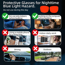 Carregar imagem no visualizador da galeria, Red Glasses for Better Sleep Blue Light Blocking Glasses Orange Lenses Improve Insomnia Square Tr90 Glasses Women Big Size 140mm