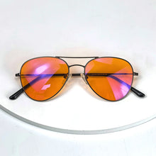 Load image into Gallery viewer, blue light blocking glasses man women better sleep red glasses orange lens computer glasses yellow lens daytime working glasses