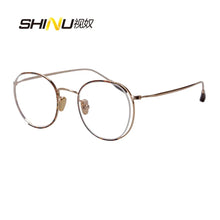Загрузить изображение в средство просмотра галереи, prescription glasses women progressive near and far multifocal eyeglasses metal glasses frame for ladies myopia and multifocal