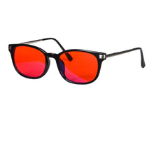 Load image into Gallery viewer, Color Lens Glasses Anti Blue Light Green Light At Nighttime Better Sleep Glasses Improve Insomnia Plastic Glasses Women 138mm
