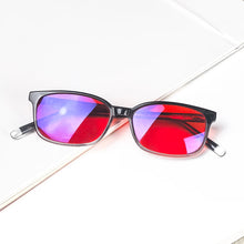 Load image into Gallery viewer, Anti Light Blue Glasses Without Degree Orange Lens Computer Work Glasses Red Lenses Breathe Better To Sleep Acetate Glasses Men