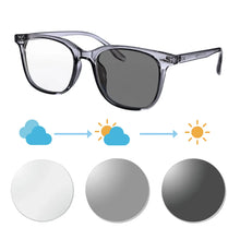 Carregar imagem no visualizador da galeria, SHINU shortsighted glasses women photochromic bike glasses white glasses y2k myopia graduated pupils tr90 frame custom diopter