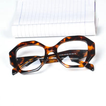 Load image into Gallery viewer, SHINU Acetate glasses women blue anti light glasses Red Orange 99% blocking blue light for gamging or long time working