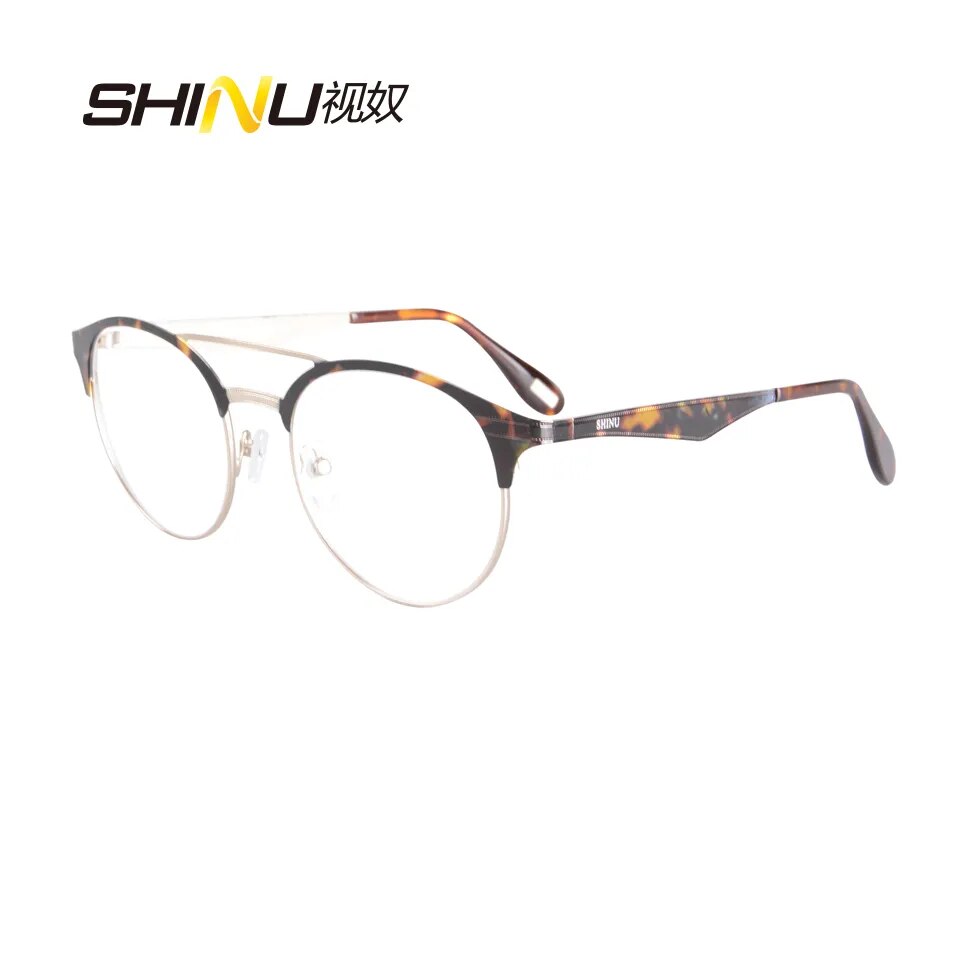 Shinu Metal Glasses Men Prescription Glasses Multifocal Reading Myopia Shinu Eyewear Store