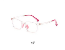 Carregar imagem no visualizador da galeria, Square Shape Kids Glasses Blue Light Blocking Glasses Children with Hyperopia and Amblyopia Prescription Glasses 129mm Wide