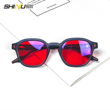 Load image into Gallery viewer, SHINU Sleep Better Red Lenses Blue Light Filter Glasses For Men Orange Lense Eyepieces Gaming Glasses Sleep Aid Glasses Custom