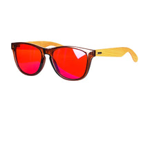 Загрузить изображение в средство просмотра галереи, Red Lens Wood Glasses Better Sleep Orange Lenses Blue Light Blocking Computer Glasses Protect Eyes Not Sunglasses for Outdoor