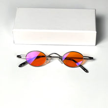 Загрузить изображение в средство просмотра галереи, Good Sleep Blue Light Blocking Glasses Men Red Lenses Anti Green Light Eliminate Eye Strain Glasses  Y2k Eyeglasses Small Lens