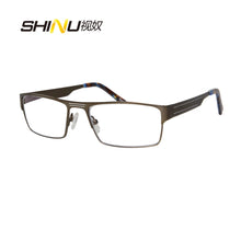 Загрузить изображение в средство просмотра галереи, Men’s glasses blue light blocking glasses Orange clear lenses leopard computer glasses computer screen protection glasses man