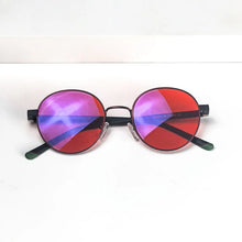 Carregar imagem no visualizador da galeria, SHINU Round Black Glasses Y2k Women Blue Light Computer Glasses Orange Lens Blue Light Glasses Gaming Birthday Girl Gift