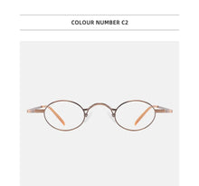 Загрузить изображение в средство просмотра галереи, Small Round Women Men Reading Glasses with Diopters Customized Prescription Glasses Astigmatism Diopter Myopia 1.0 Reading 2.0