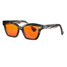 Загрузить изображение в средство просмотра галереи, SHINU Better Sleep Blue Light Blocking Glasses Men Red Lenses Anti Green Light Orange Clear lens acetate frame computer eyewear