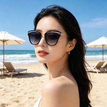 Load image into Gallery viewer, SHINU Butterfly Polarized Sunglasses For Woman Aluminum Frame UV400 Protection Glasses trendy Choice With Glasses Case