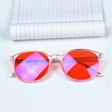 Загрузить изображение в средство просмотра галереи, SHINU Red Glasses Blue Light Glasses for Better Sleep Blue Light Blocking Glasses Orange Lenses Tr90 Women Eyeglasses SH2022