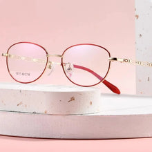 Carregar imagem no visualizador da galeria, Prescription Glasses Women Cat Eye Frame Y2k Glasses Full Frame Myopia Lenses with Astigmatism Multifocal Near and Far 1517