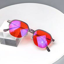 Carregar imagem no visualizador da galeria, SHINU Titanium Glasses Women Better Sleep Glasses Red Lens Glasses Anti Blue Light To Sleep Better Help Healthy Sleep Wife Gift