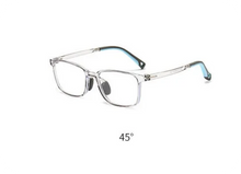 Carregar imagem no visualizador da galeria, Square Shape Kids Glasses Blue Light Blocking Glasses Children with Hyperopia and Amblyopia Prescription Glasses 129mm Wide