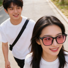 Carregar imagem no visualizador da galeria, SHINU Women FL-41 Glasses FL41 Tint Glasses Man with Rose FL41 Lenses, 480-520nm Blue Green Light Blocking Migraine Eyewear