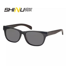 Load image into Gallery viewer, SHINU Women’s polarized sunglasses men prescription glasses wood sunglasses acetate frame night vision driving glasses minus