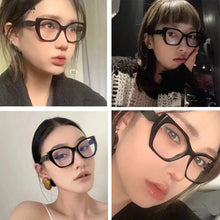 Загрузить изображение в средство просмотра галереи, Fashion Anti-blue Light Glasses Women Computer Glasses Frame Retro Prescription Multifocal Glasses Single Vision Myopia