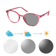 Load image into Gallery viewer, bluelight reading glasses women glasses with diopters photochromic near and far multifocal eyeglasses presbyopic reading glasses