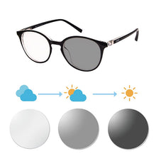 Load image into Gallery viewer, bluelight reading glasses women glasses with diopters photochromic near and far multifocal eyeglasses presbyopic reading glasses