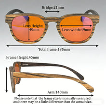 Load image into Gallery viewer, Blue Light Blocking Wooden Frame Glasses Red Lens for Pre-Sleep Orange Lens for Long Time Night Work & Gaming