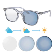 Carregar imagem no visualizador da galeria, SHINU shortsighted glasses women photochromic bike glasses white glasses y2k myopia graduated pupils tr90 frame custom diopter