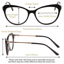 Загрузить изображение в средство просмотра галереи, SHINU brand Women glasses acetate frame Freeform multifocal reading glasses single vision prescription glasses customized 395