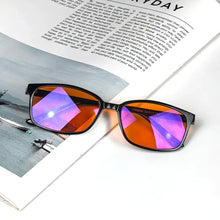 Carregar imagem no visualizador da galeria, Red Glasses Block Blue Light Better Sleep Orange Lens Glasses for Working with Computer Gaming Glasses Blue Light Blocking