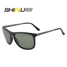 Load image into Gallery viewer, SHINU Men Vintage acetate Polarized Sunglasses Classic Brand Sun glasses myopia Lens Driving Eyewear fishing glasses custom 5001
