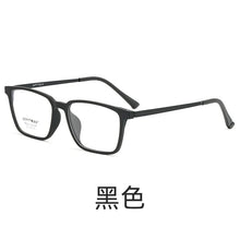 Загрузить изображение в средство просмотра галереи, Prescription Glasses TR90 Frame Titanium Temples Multifocal Grade Glasses Near and Far Light Glasses Square Shape for Men