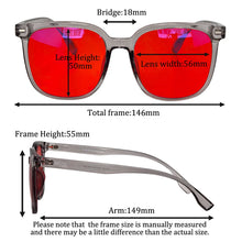 Carregar imagem no visualizador da galeria, SHINU Women red lenses fashion glasses and orange lens glasses anti blue light for better sleep Improve Insomnia Acetate frame