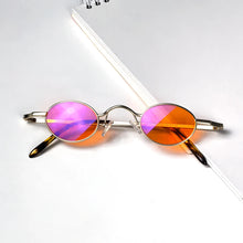 Загрузить изображение в средство просмотра галереи, Good Sleep Blue Light Blocking Glasses Men Red Lenses Anti Green Light Eliminate Eye Strain Glasses  Y2k Eyeglasses Small Lens