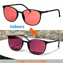 Load image into Gallery viewer, SHINU FL41 Tinted Glasses FL-41 Migraine Glasses Block 480-520nm Blue Green Light Anti Photophobia Tint Color Sunglasses Women