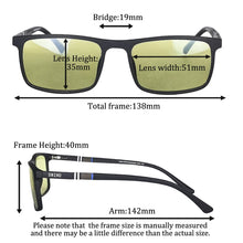 Carregar imagem no visualizador da galeria, SHINU Colorful Reading Glasses Men Blue Light Blocking Smart Glasses Standard Diopter Blocking Harmful Blue Light Only