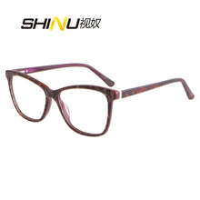Load image into Gallery viewer, Ladies Acetate Myopia Glasses near and far multifocal eyeglasses progressive reading glasses women resin lens cr39 high quality