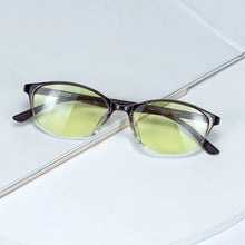 Load image into Gallery viewer, PA11 Cat Eye Reading Glasses Women Smart Blue Light Filter Yellow Lens Only Blocks Harmful Blue Light Energetic All Day Long