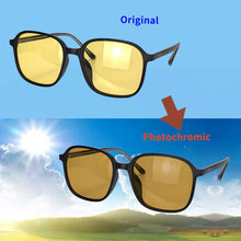 Load image into Gallery viewer, SHINU Photochromic Brown Yellow Lens Night Vision Driving Glasses Women Blocking Blue Light for Computer Working Polarized