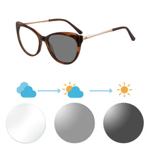 Загрузить изображение в средство просмотра галереи, SHINU brand Women glasses acetate frame Freeform multifocal reading glasses single vision prescription glasses customized 395