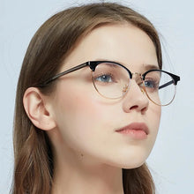 Загрузить изображение в средство просмотра галереи, Fashion Glasses Frame Women Men Myopia Prescription Computer Glasses Multifocal Reading Glasses Women Bluelight Blocking Glasses