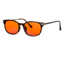 Load image into Gallery viewer, Color Lens Glasses Anti Blue Light Green Light At Nighttime Better Sleep Glasses Improve Insomnia Plastic Glasses Women 138mm