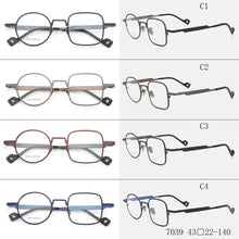Загрузить изображение в средство просмотра галереи, Men Titanium Square Glasses Frames Women Round Optical Eyewear Retro Metal Fashion Funky Eyeglass Frames Prescription custom