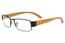 Carregar imagem no visualizador da galeria, prescription glasses men myopia photochromic lenses wooden eyeglasses lunette dioptrie metal frame nature wood temples eyewear