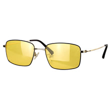 Carregar imagem no visualizador da galeria, Polarized Sunglasses Men Metal Frame Blue Light Blocking & UV 400 for Daily Use Night Vision Yellow Driving Glasses