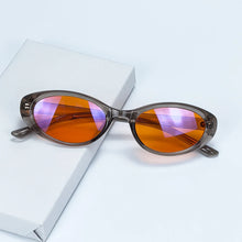Load image into Gallery viewer, TR90 Cat Eye Glasses Woman Red Lens Good Sleeping Glasses Orange Lenses for Gaming Blue Light Filter Lens Improve Sleep Insomnia